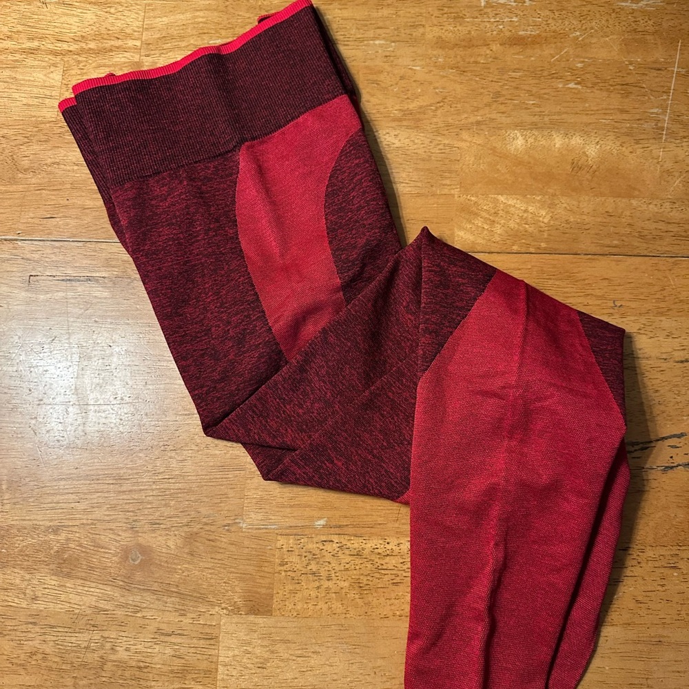 PINK Victoria's Secret Red Leggings Athletic Wear